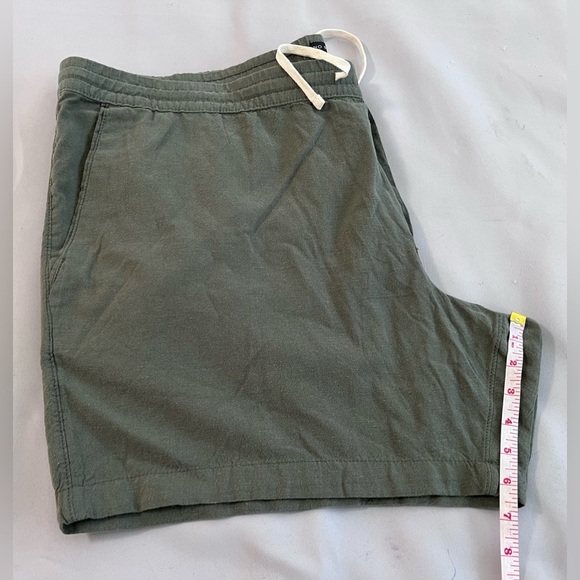 No Boundaries Green Casual Shorts Pull On Elastic Waist Flat Front Size 3XL - Picture 4 of 9